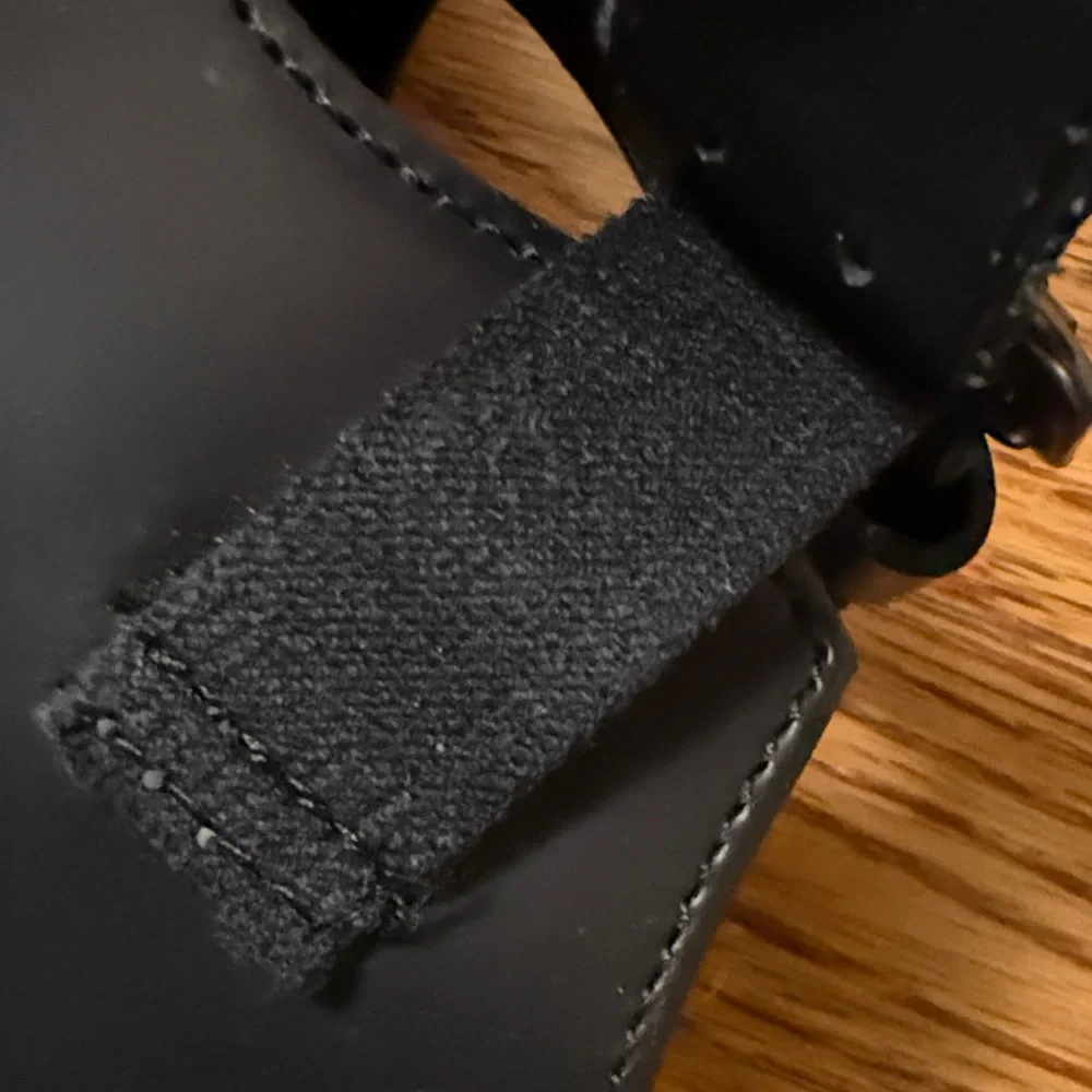 Dr. Martens Bethan Mary Jane Platform Shoes with Yellow Stitching - Picture 14 of 16